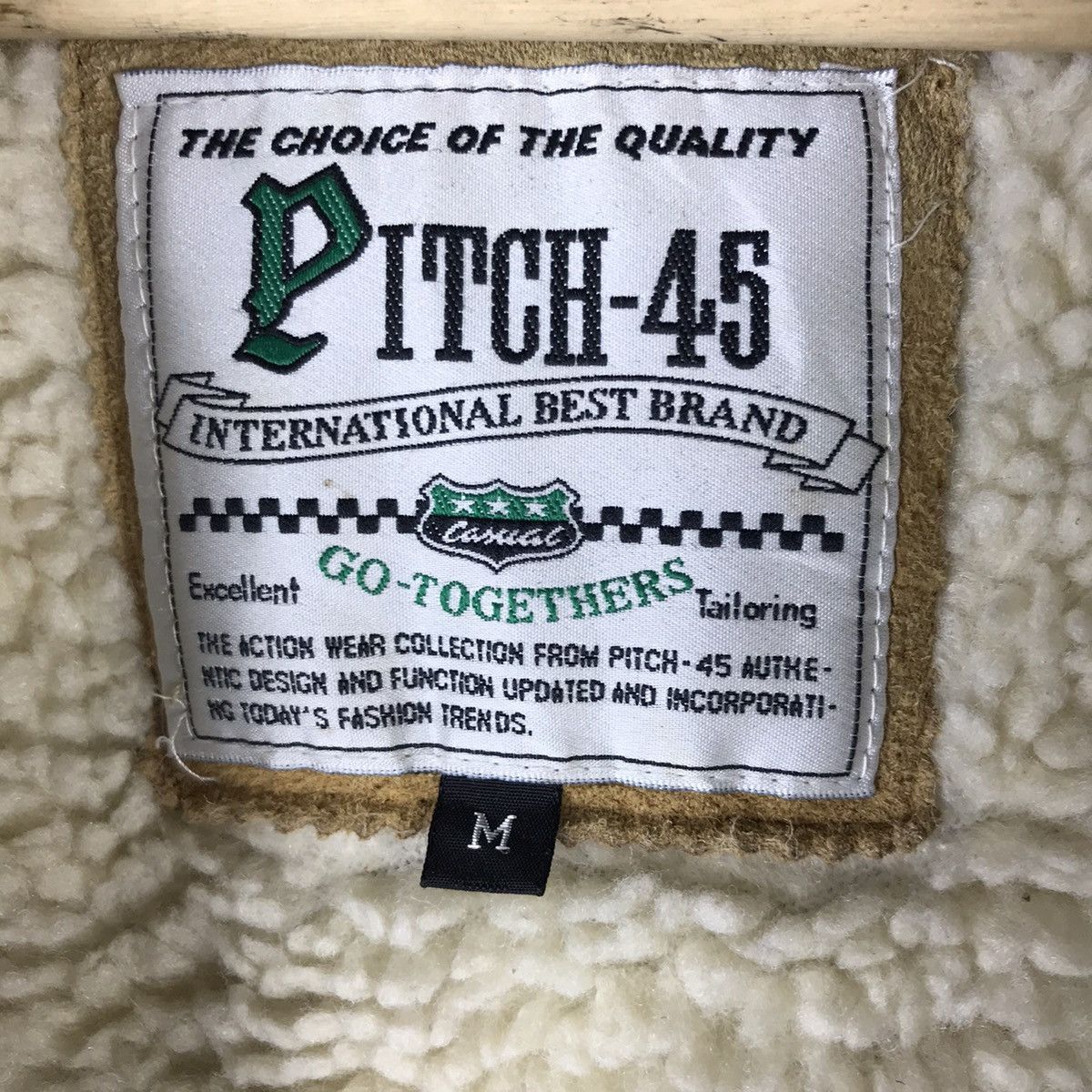 Leather Vintage Pitch-45 Shearling Sheepskin Leather Jacket Size US L / EU 52-54 / 3 - 2 Thumbnail