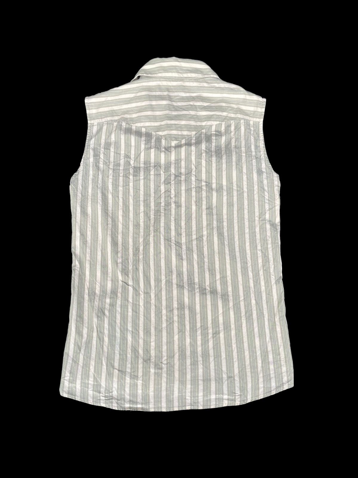 Attachment × Kazuyuki Kumagai Attachment ATTACHMENT Stripes Sleeveless Pearl Snap Western Shirt 2 Size US S / EU 44-46 / 1 - 2 Thumbnail