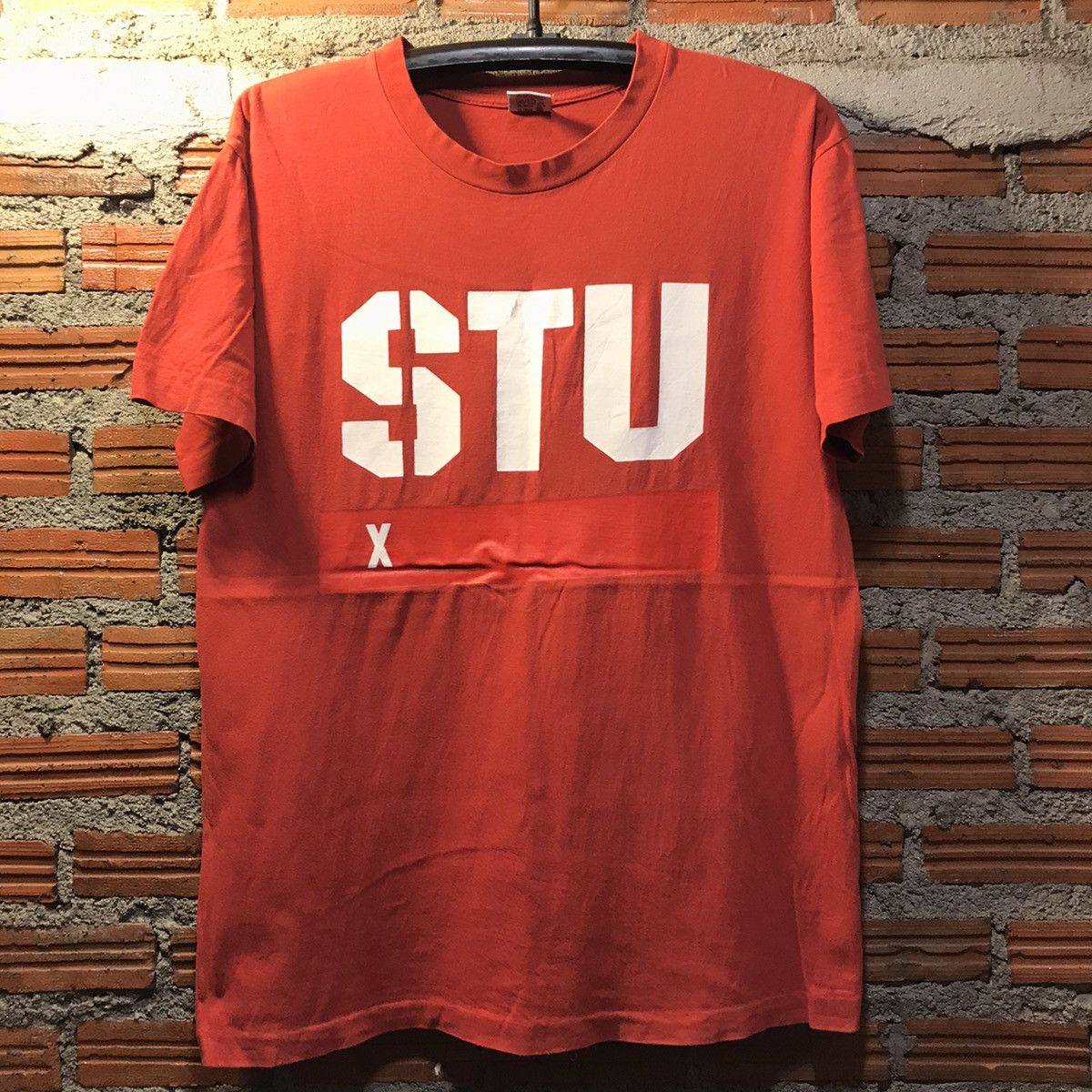 Stussy Stussy Skateboard Red Tee 90s (single stitch) Size US L / EU 52-54 / 3 - 1 Thumbnail