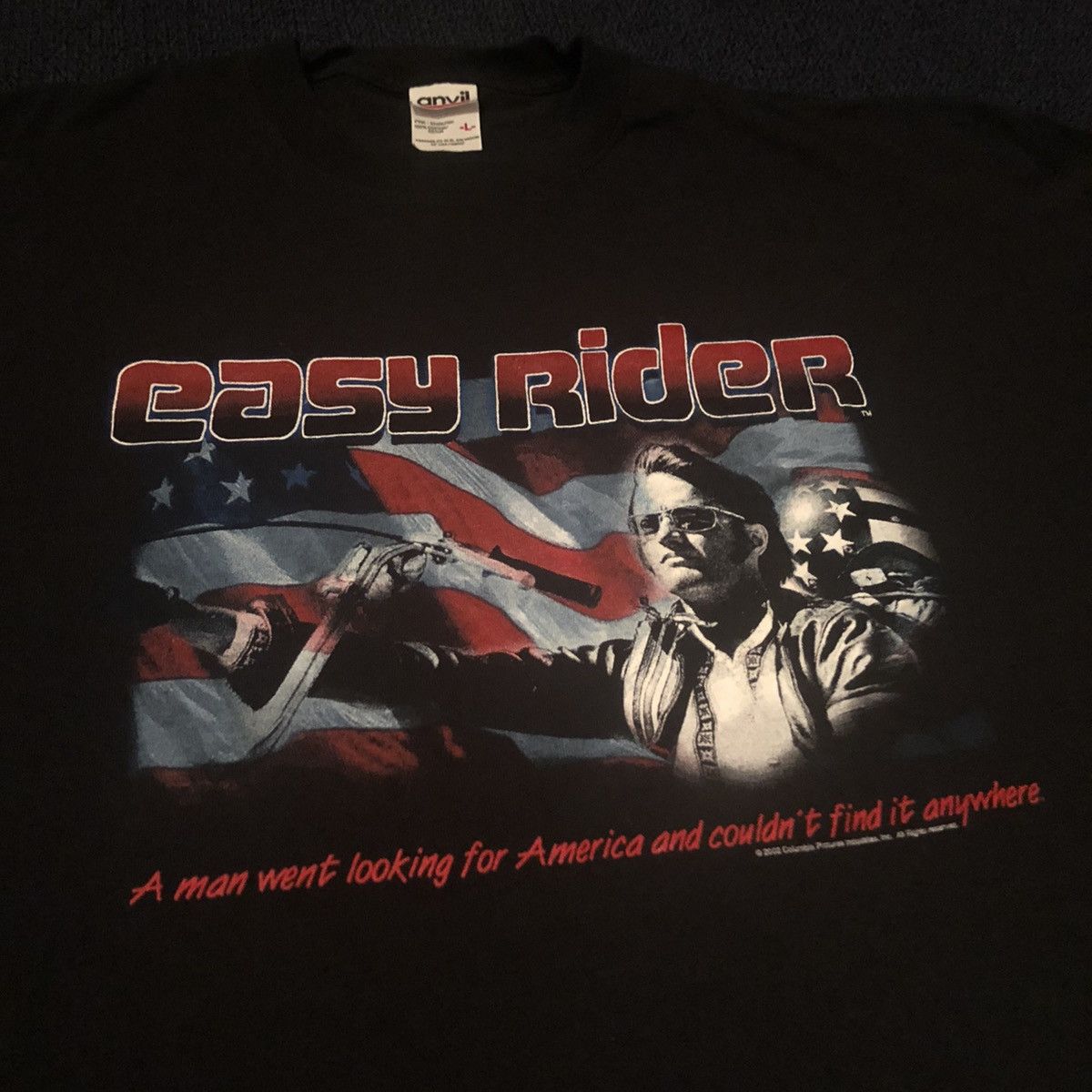 Vintage Vintage 2000s Easy Rider Looking For America Movie Promo Tee Size US L / EU 52-54 / 3 - 2 Thumbnail