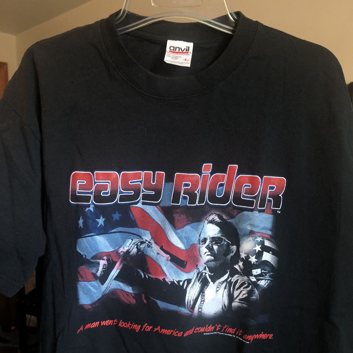 Vintage Vintage 2000s Easy Rider Looking For America Movie Promo Tee Size US L / EU 52-54 / 3 - 1 Thumbnail