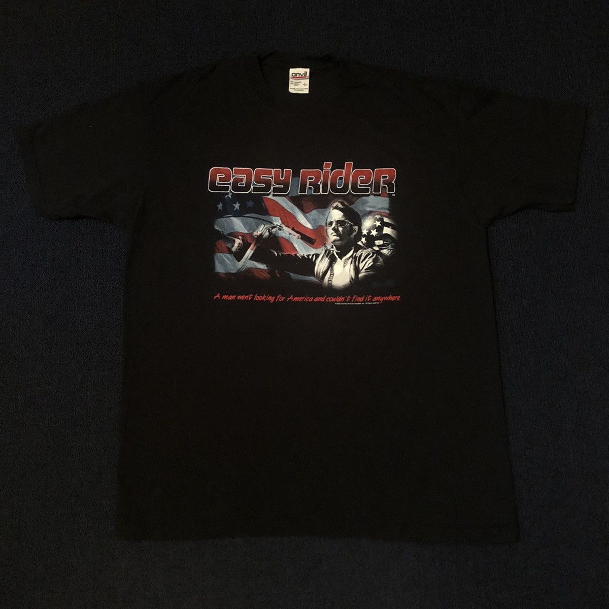 Vintage Vintage 2000s Easy Rider Looking For America Movie Promo Tee Size US L / EU 52-54 / 3 - 3 Thumbnail