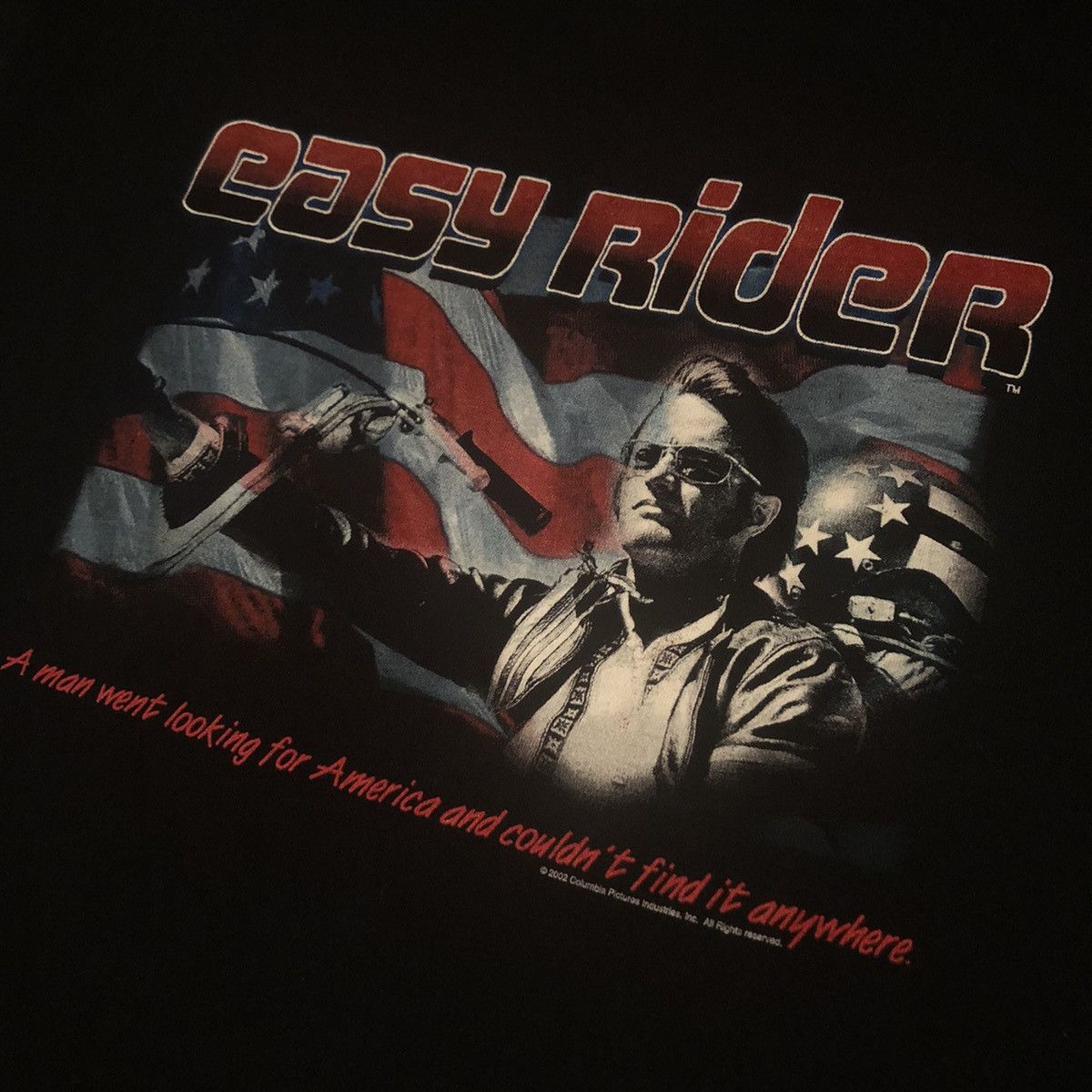 Vintage Vintage 2000s Easy Rider Looking For America Movie Promo Tee Size US L / EU 52-54 / 3 - 4 Thumbnail