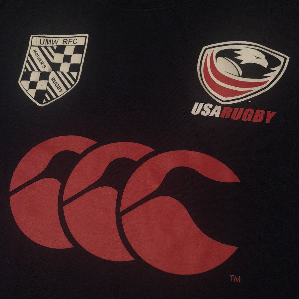 Canterbury of New Zealand Vintage 00s Canterbury USA UMW Mothers Rugby Logo Tee Shirt Size US M / EU 48-50 / 2 - 3 Thumbnail