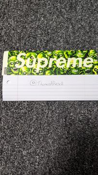 Supreme glow in store the dark sticker