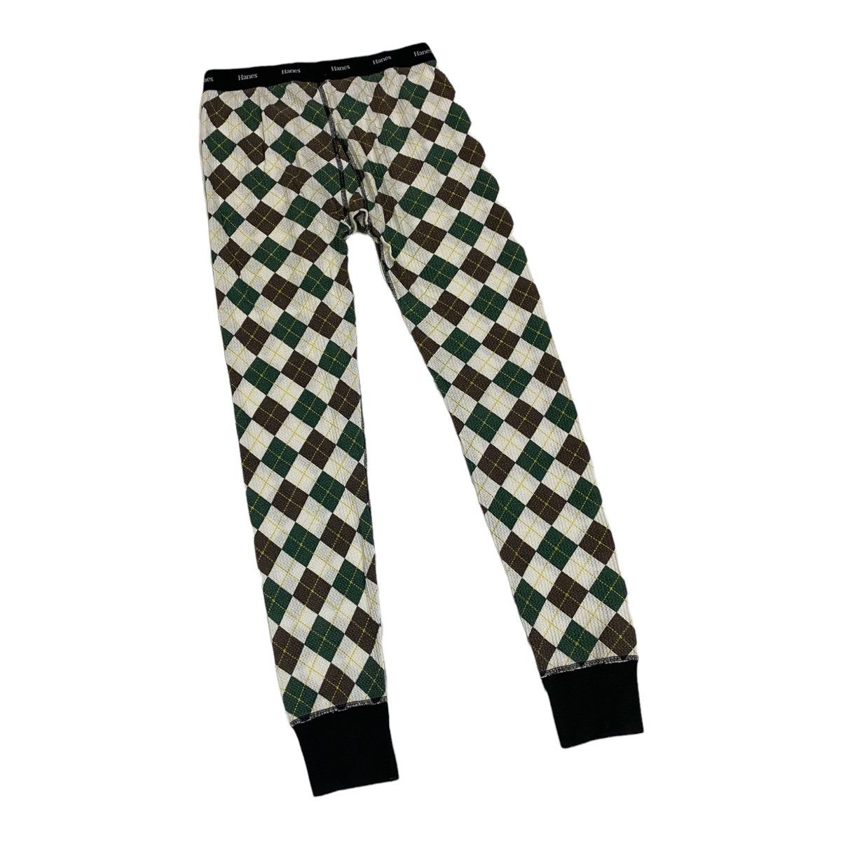 Hanes × Vintage 🔥RARE🔥VINTAGE HANES USA MULTICOLOUR DIAMOND CHECK LEGGINGS Size US 30 / EU 46 - 8 Thumbnail