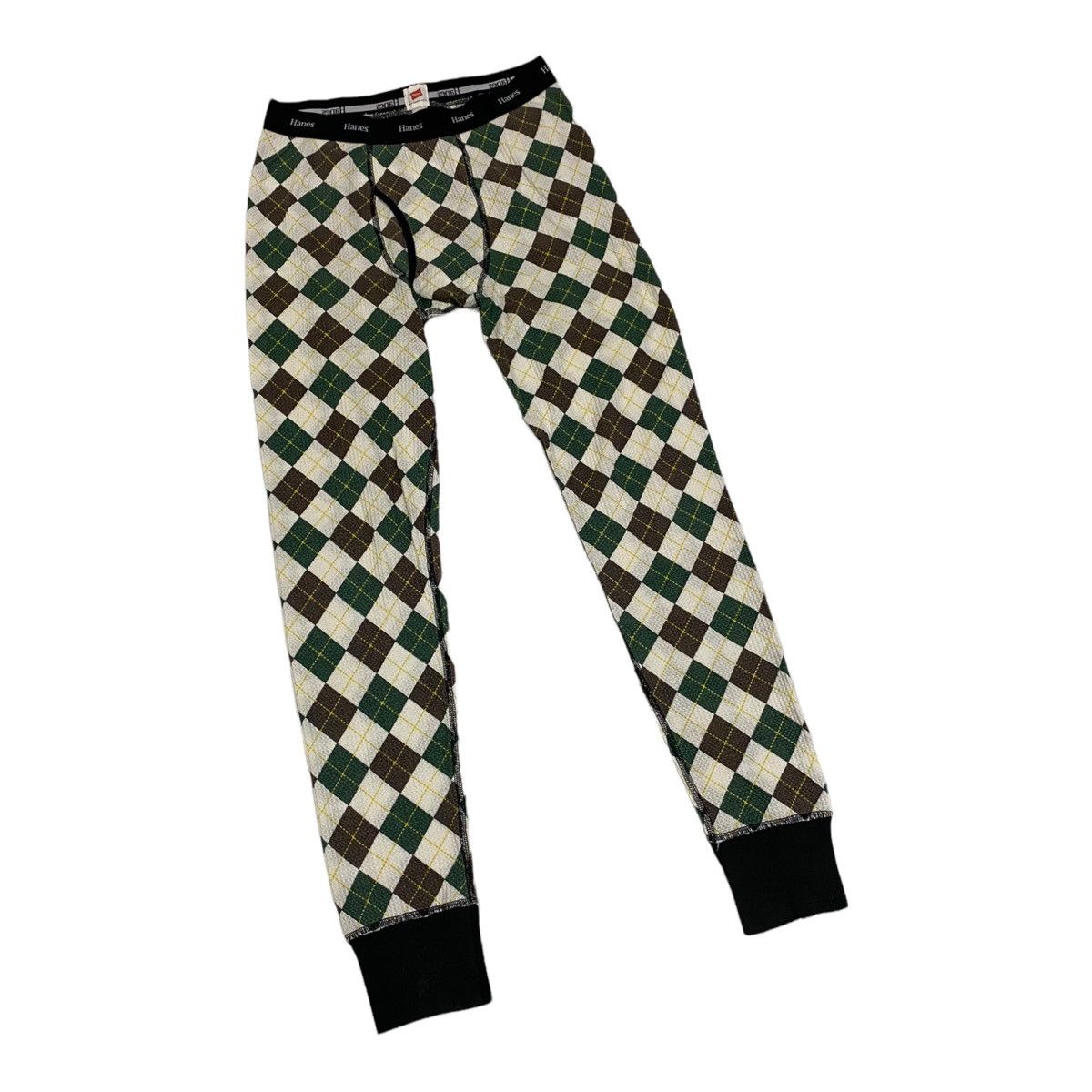 Hanes × Vintage 🔥RARE🔥VINTAGE HANES USA MULTICOLOUR DIAMOND CHECK LEGGINGS Size US 30 / EU 46 - 7 Thumbnail
