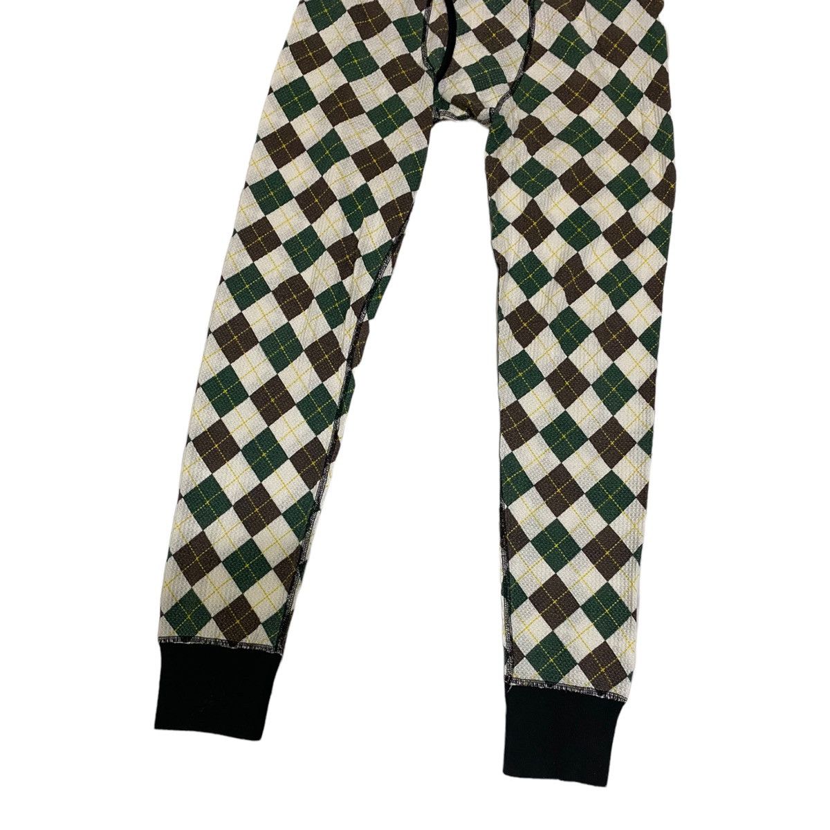 Hanes × Vintage 🔥RARE🔥VINTAGE HANES USA MULTICOLOUR DIAMOND CHECK LEGGINGS Size US 30 / EU 46 - 6 Thumbnail