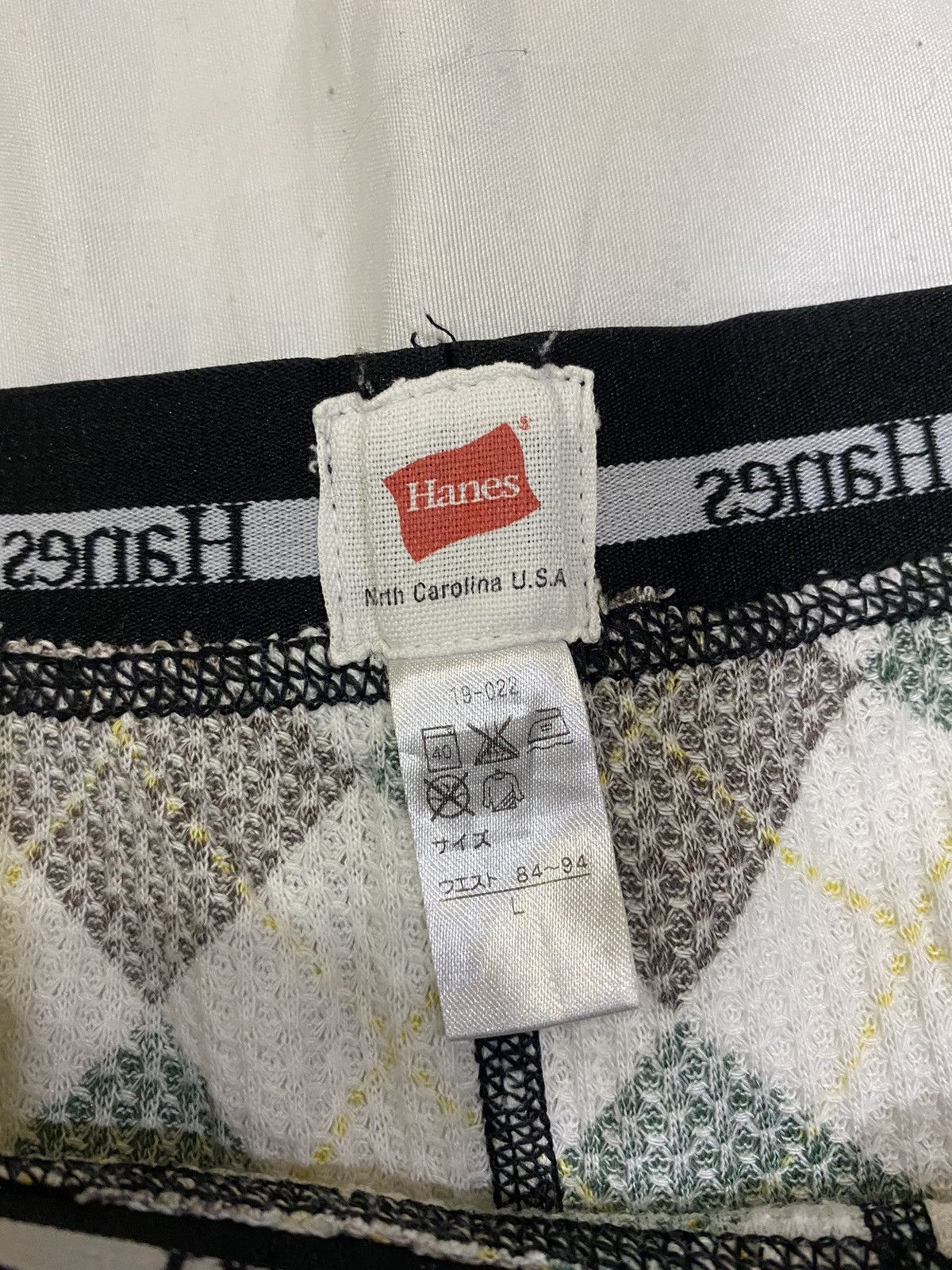 Hanes × Vintage 🔥RARE🔥VINTAGE HANES USA MULTICOLOUR DIAMOND CHECK LEGGINGS Size US 30 / EU 46 - 9 Thumbnail