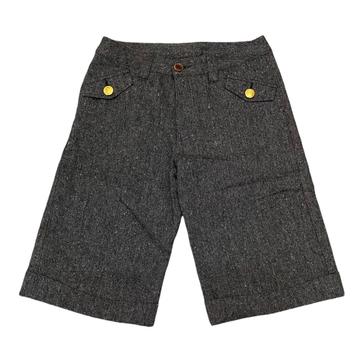 All Blacks × Canterbury of New Zealand × Vintage ICONIC CANTERBURY SIGNATURE BACK POCKET WOOL SHORT PANTS Size US 29 - 1 Thumbnail