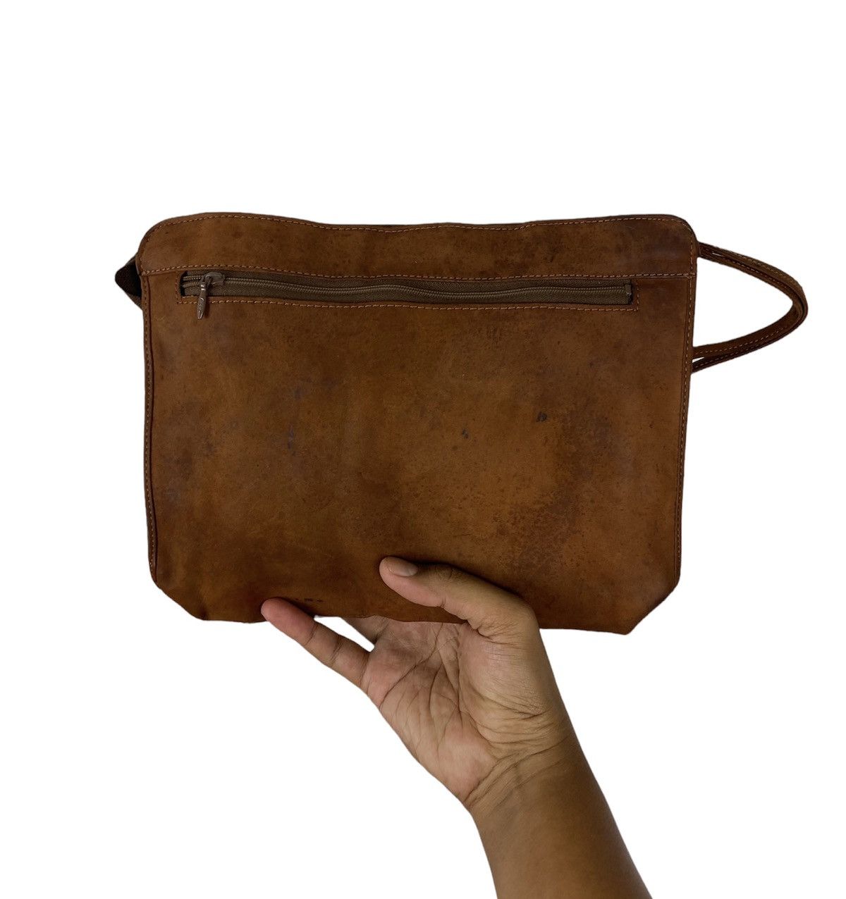 Genuine Leather × Japanese Brand Japanese Brand Geunine Leather Clutch Bag Size ONE SIZE - 1 Thumbnail