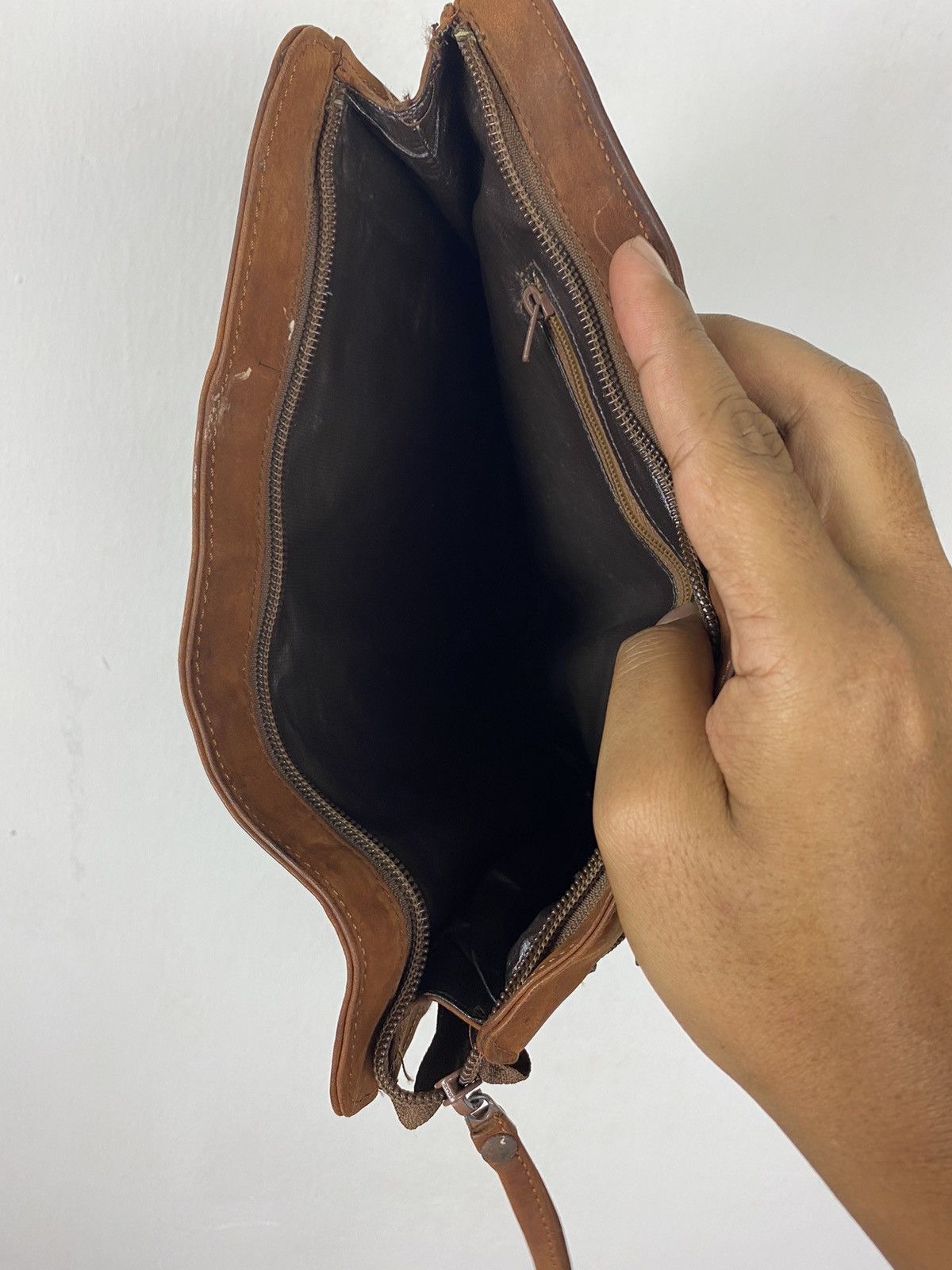 Genuine Leather × Japanese Brand Japanese Brand Geunine Leather Clutch Bag Size ONE SIZE - 6 Thumbnail