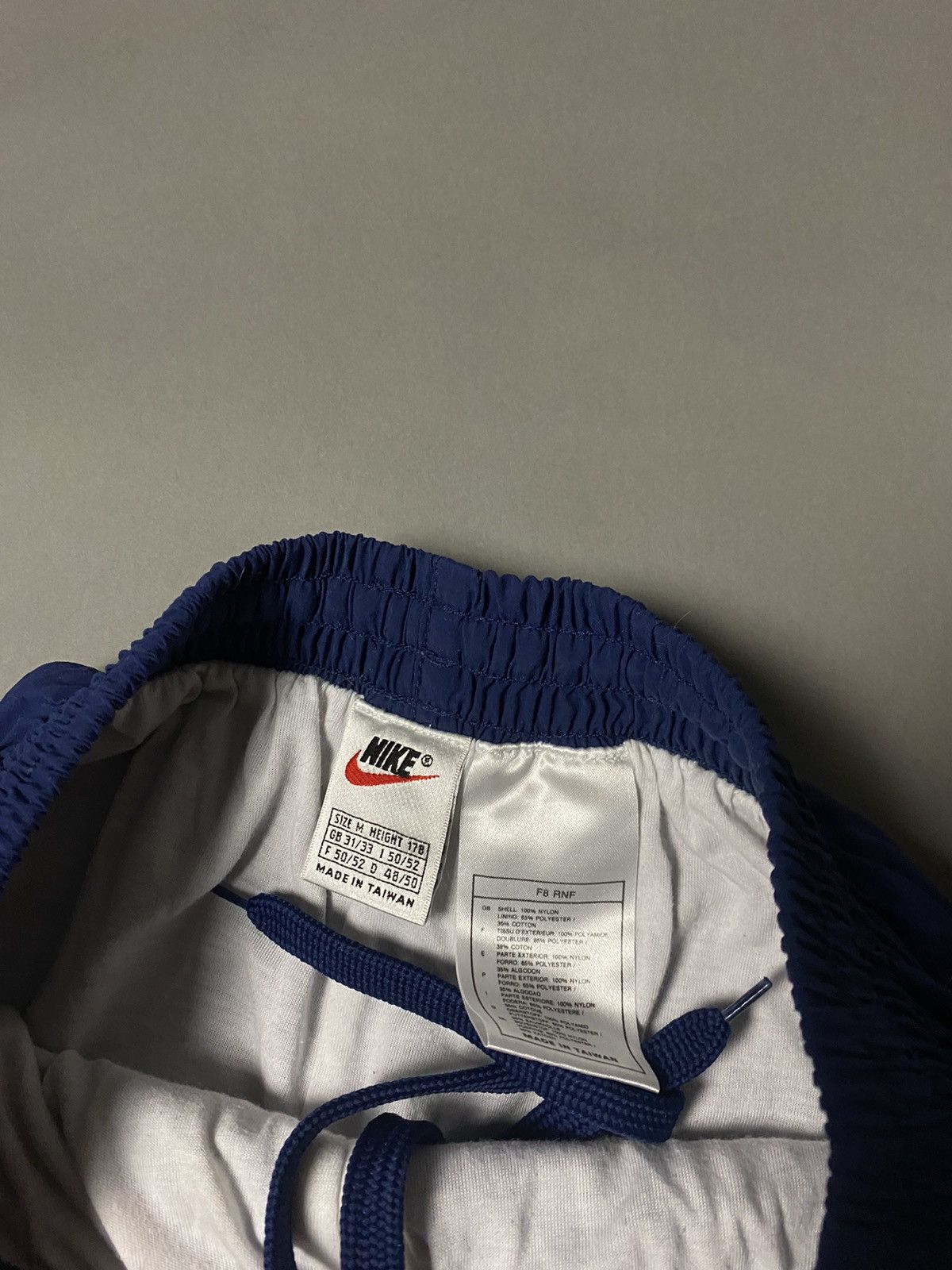 Nike × Vintage 90s Nike vintage navy track pants small swoosh Size US 30 / EU 46 - 3 Thumbnail