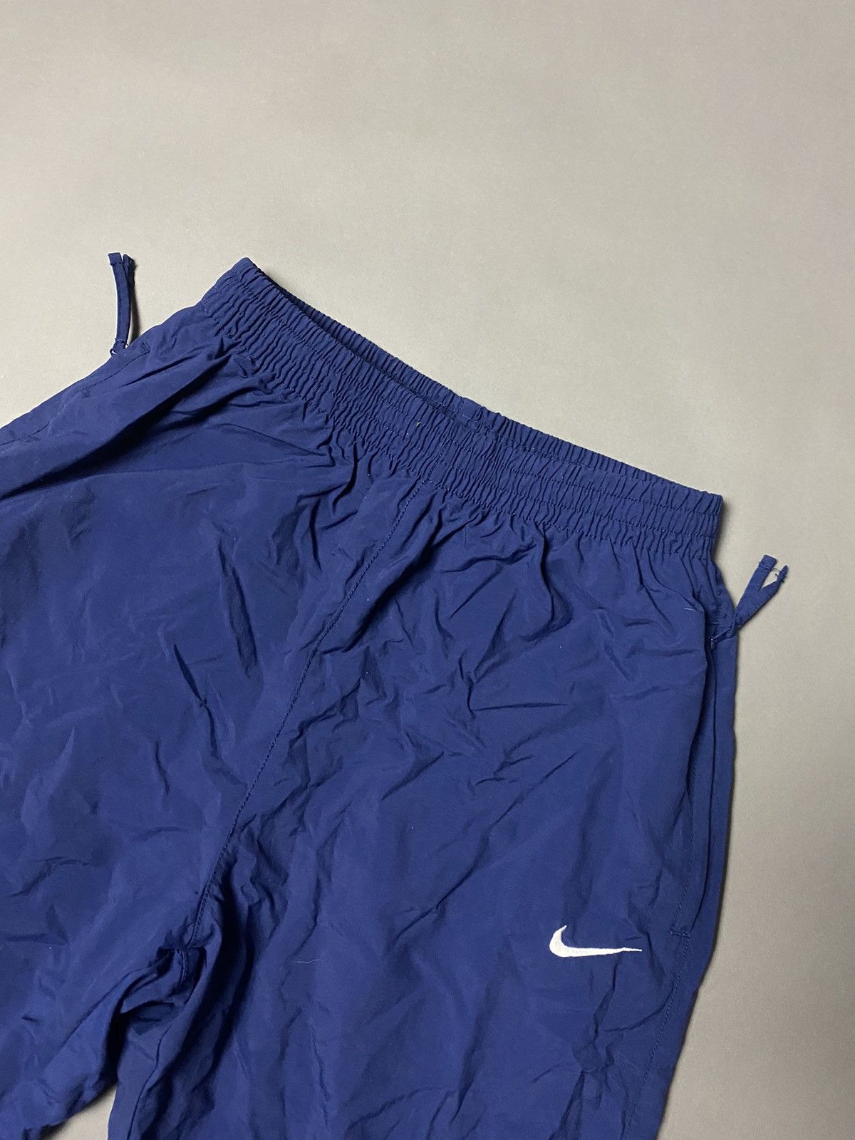 Nike × Vintage 90s Nike vintage navy track pants small swoosh Size US 30 / EU 46 - 2 Thumbnail