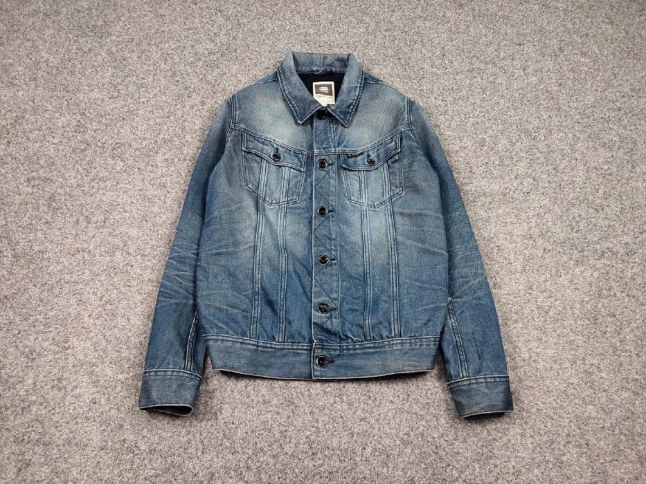 G-Star Vintage G Star Raw Faded Denim slim Tailor Japan Jacket Size US L / EU 52-54 / 3 - 2 Thumbnail