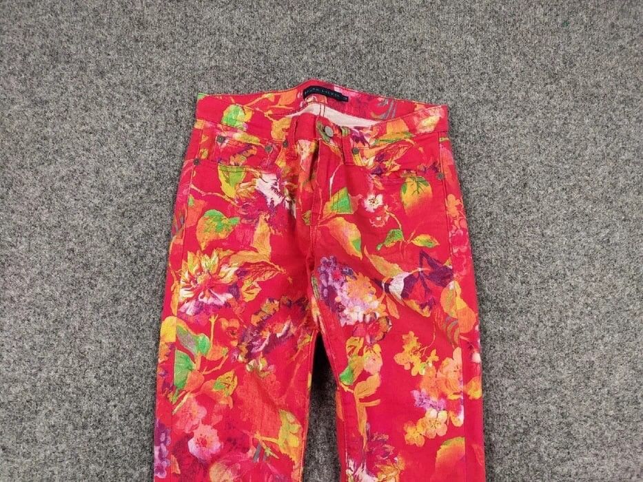 Ralph Lauren Vintage Ralph Lauren Bright Denim Jeans pattern of flowers Size US 28 / EU 44 - 6 Thumbnail