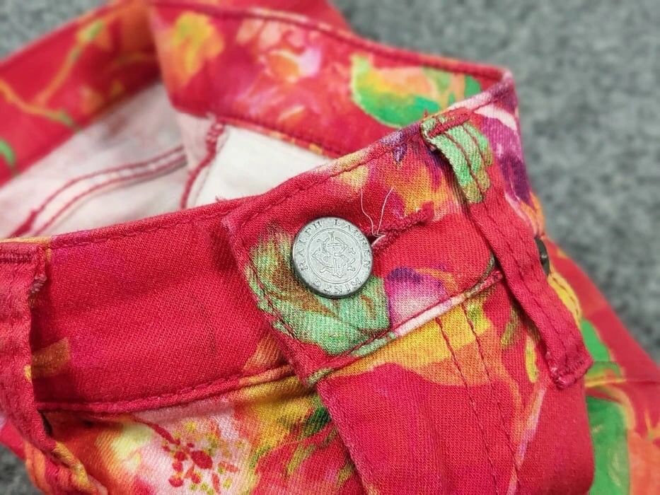 Ralph Lauren Vintage Ralph Lauren Bright Denim Jeans pattern of flowers Size US 28 / EU 44 - 17 Thumbnail