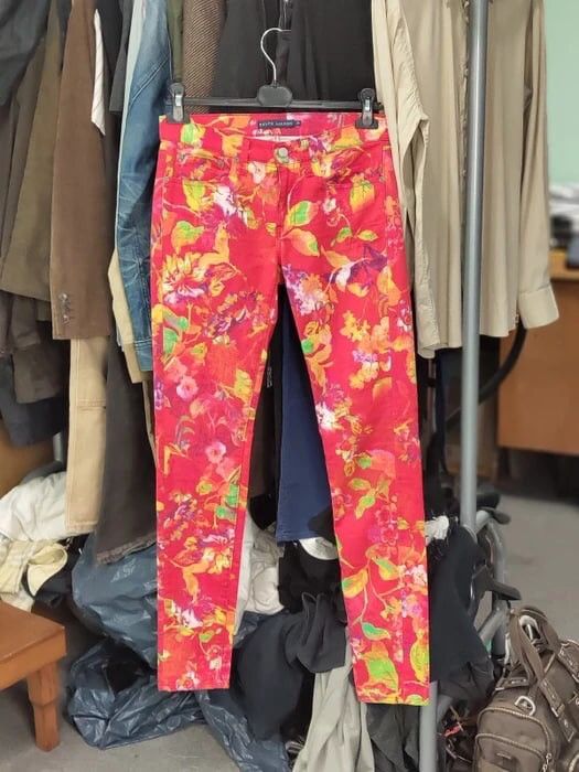 Ralph Lauren Vintage Ralph Lauren Bright Denim Jeans pattern of flowers Size US 28 / EU 44 - 21 Thumbnail