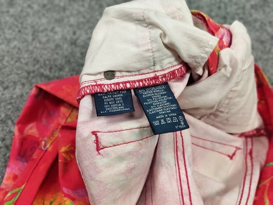 Ralph Lauren Vintage Ralph Lauren Bright Denim Jeans pattern of flowers Size US 28 / EU 44 - 20 Thumbnail
