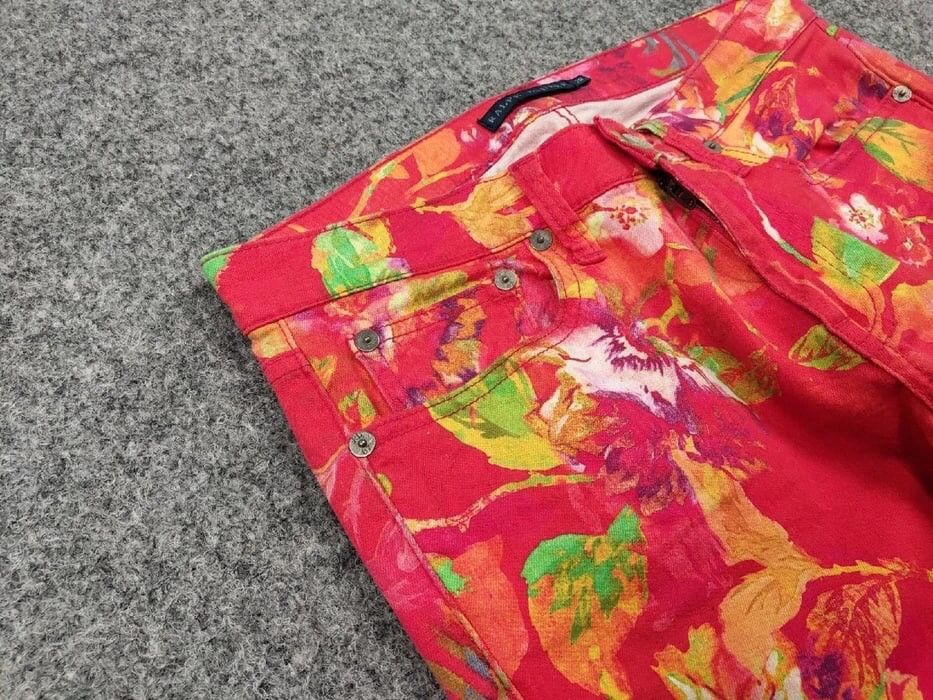Ralph Lauren Vintage Ralph Lauren Bright Denim Jeans pattern of flowers Size US 28 / EU 44 - 10 Thumbnail