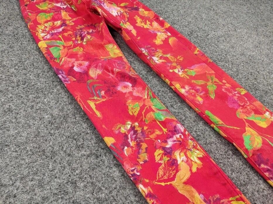 Ralph Lauren Vintage Ralph Lauren Bright Denim Jeans pattern of flowers Size US 28 / EU 44 - 8 Thumbnail