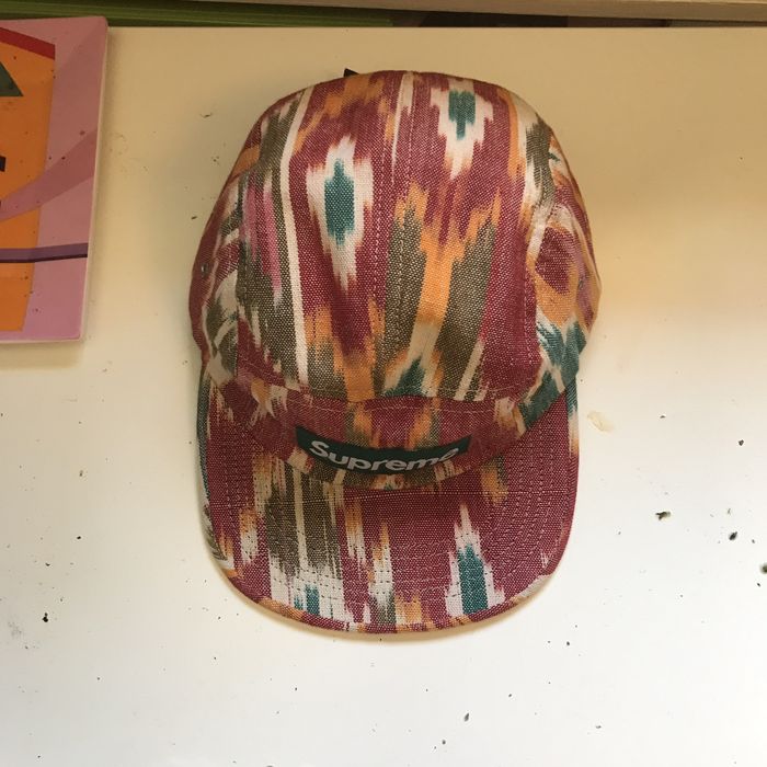 Supreme ikat camp cap sales