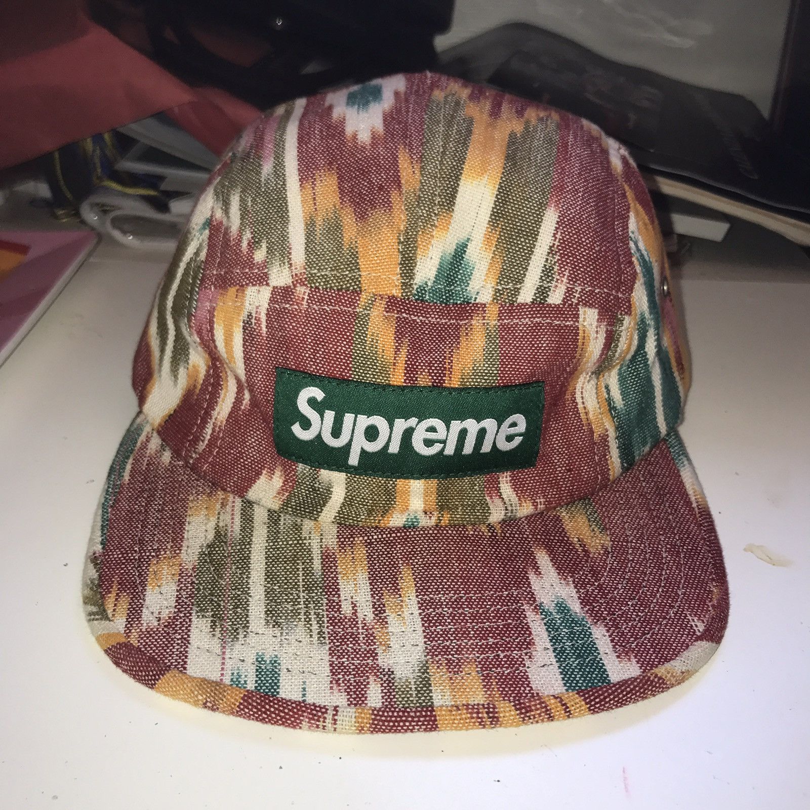 Supreme ikat camp cap on sale