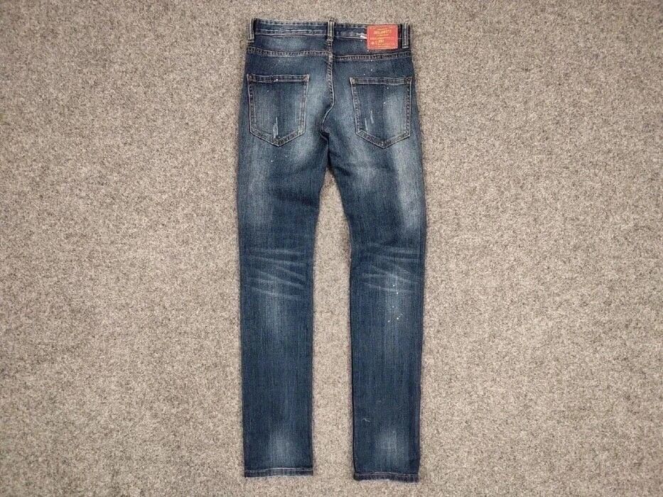 Dsquared2 Dsquared2 Authentic Slim Fit jeans Distressed Blue Denim Size US 30 / EU 46 - 15 Thumbnail