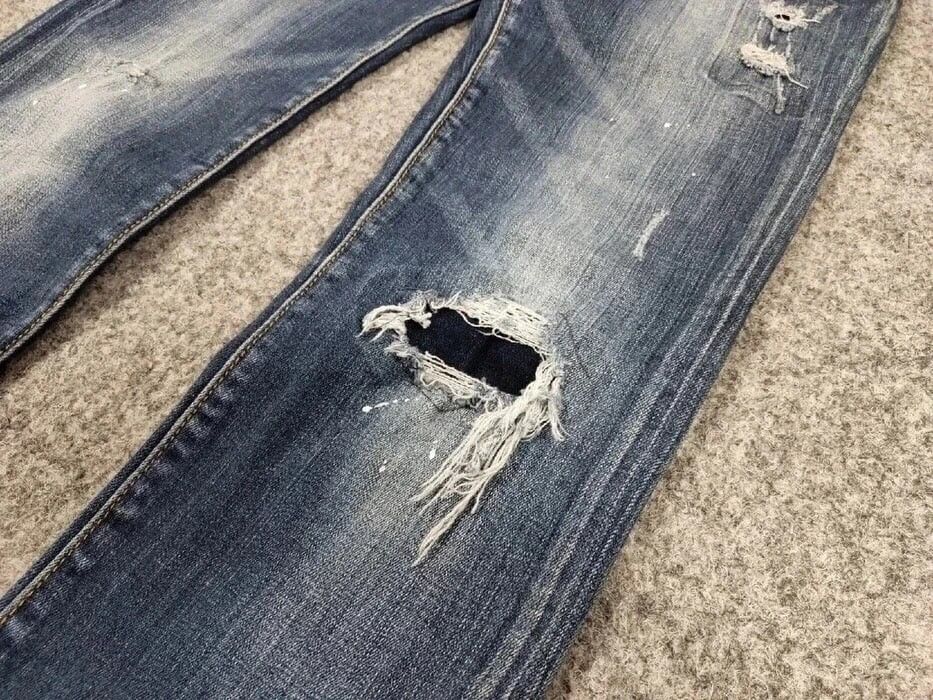 Dsquared2 Dsquared2 Authentic Slim Fit jeans Distressed Blue Denim Size US 30 / EU 46 - 9 Thumbnail
