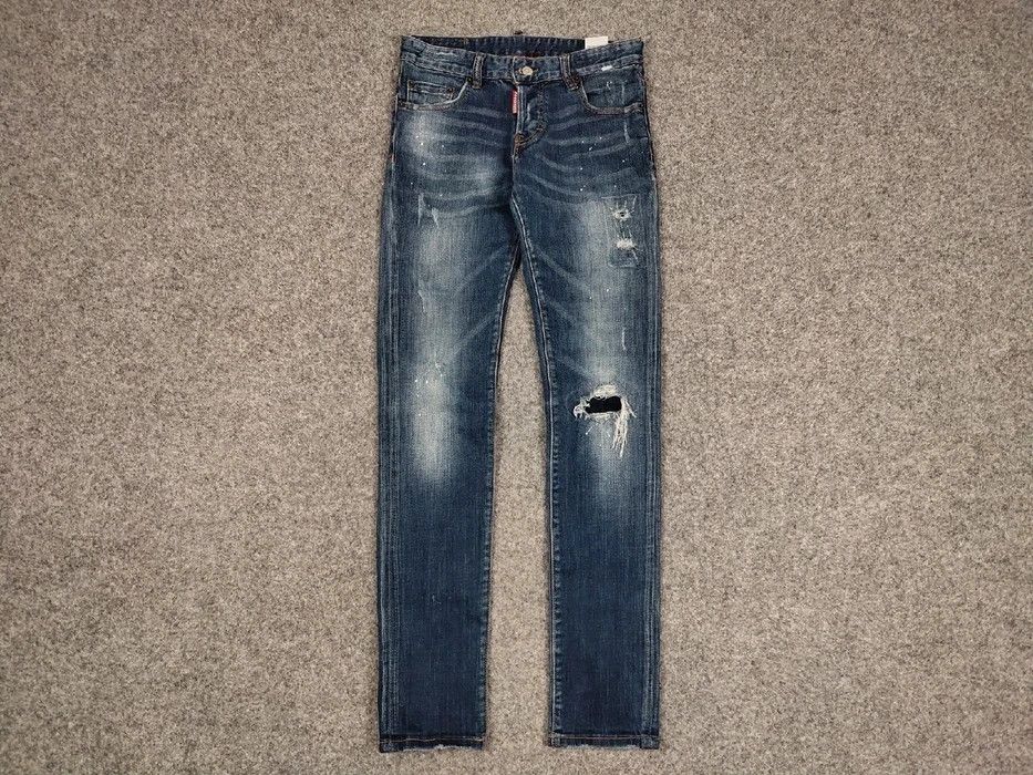 Dsquared2 Dsquared2 Authentic Slim Fit jeans Distressed Blue Denim Size US 30 / EU 46 - 1 Thumbnail
