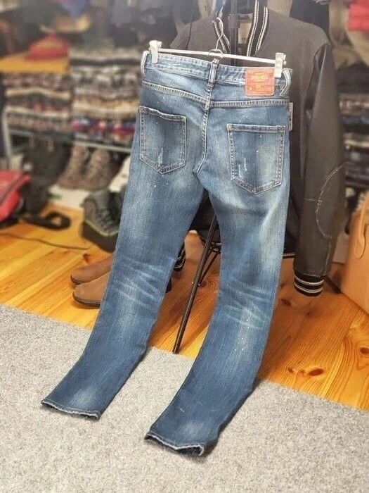 Dsquared2 Dsquared2 Authentic Slim Fit jeans Distressed Blue Denim Size US 30 / EU 46 - 25 Thumbnail