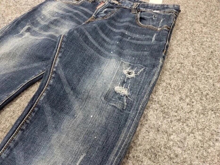 Dsquared2 Dsquared2 Authentic Slim Fit jeans Distressed Blue Denim Size US 30 / EU 46 - 10 Thumbnail