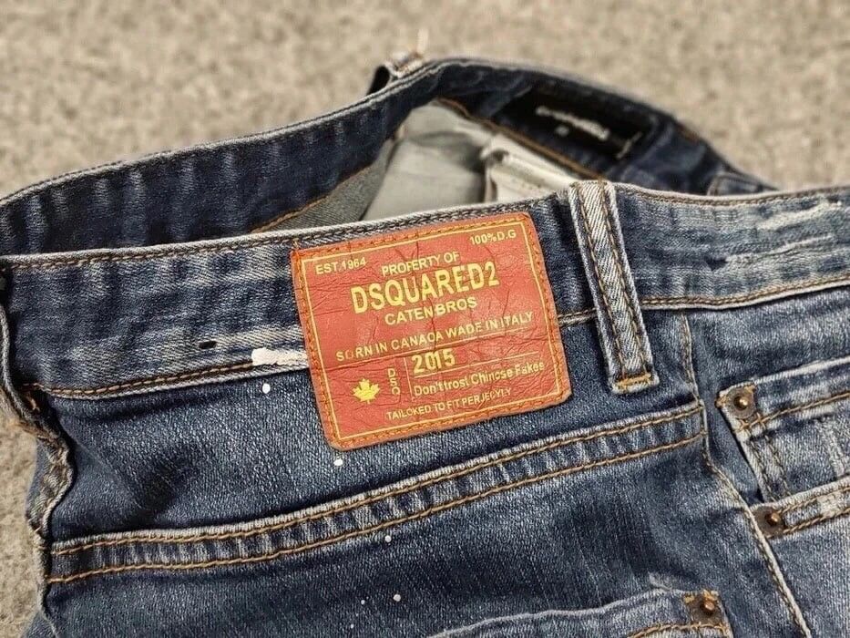 Dsquared2 Dsquared2 Authentic Slim Fit jeans Distressed Blue Denim Size US 30 / EU 46 - 18 Thumbnail