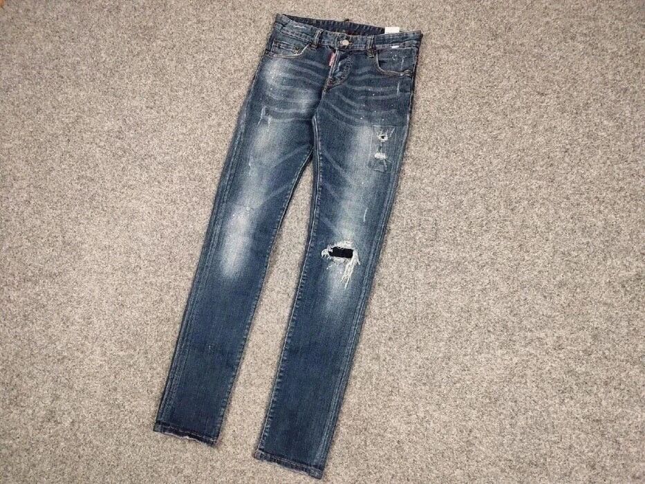 Dsquared2 Dsquared2 Authentic Slim Fit jeans Distressed Blue Denim Size US 30 / EU 46 - 3 Thumbnail