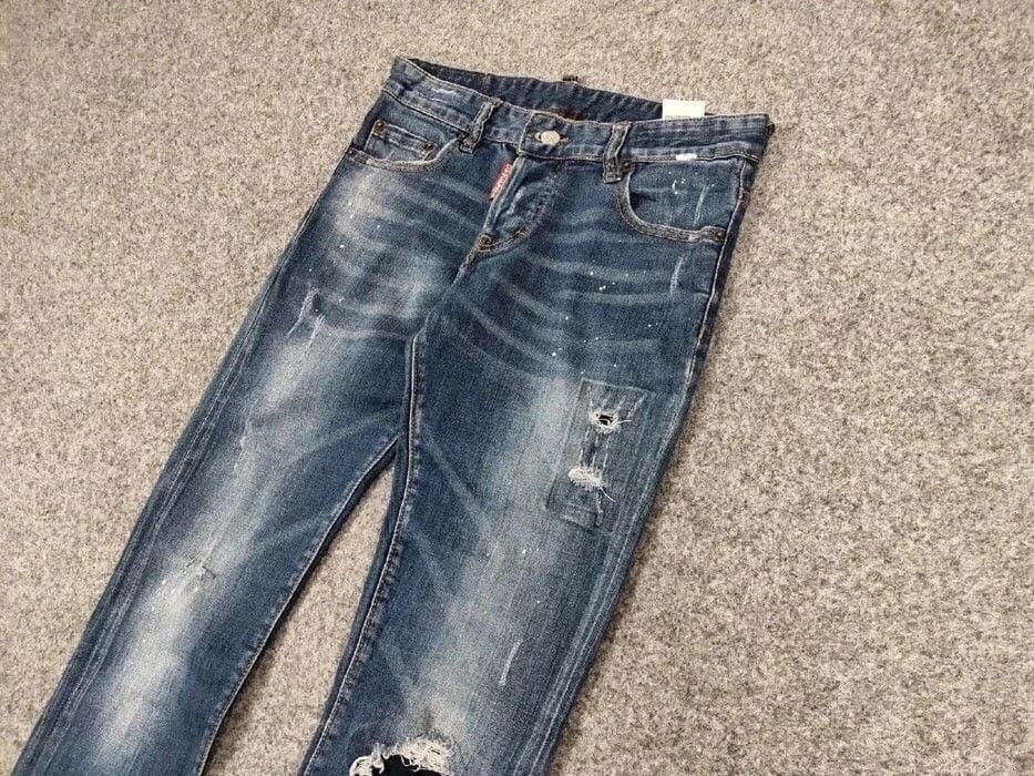 Dsquared2 Dsquared2 Authentic Slim Fit jeans Distressed Blue Denim Size US 30 / EU 46 - 4 Thumbnail