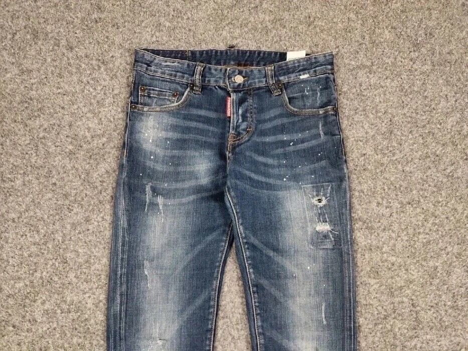 Dsquared2 Dsquared2 Authentic Slim Fit jeans Distressed Blue Denim Size US 30 / EU 46 - 6 Thumbnail