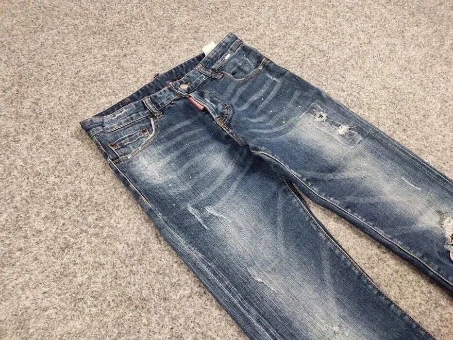Dsquared2 Dsquared2 Authentic Slim Fit jeans Distressed Blue Denim Size US 30 / EU 46 - 11 Thumbnail