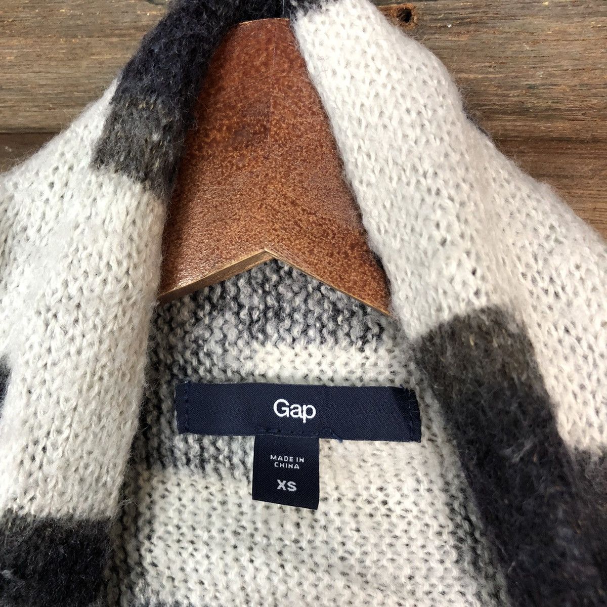 Gap Gap White black Knitwear checkered cardigan #H027 Size US S / EU 44-46 / 1 - 7 Thumbnail