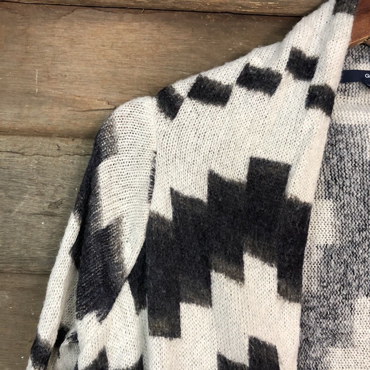 Gap Gap White black Knitwear checkered cardigan #H027 Size US S / EU 44-46 / 1 - 6 Thumbnail