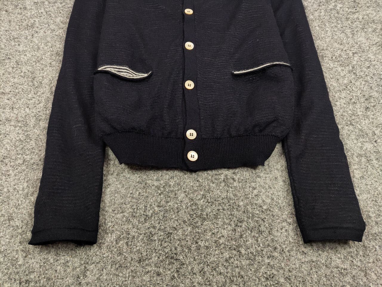 Zanone Zanone Premium Men's Mesh Button Down Blue Cardigan Size US M / EU 48-50 / 2 - 9 Thumbnail