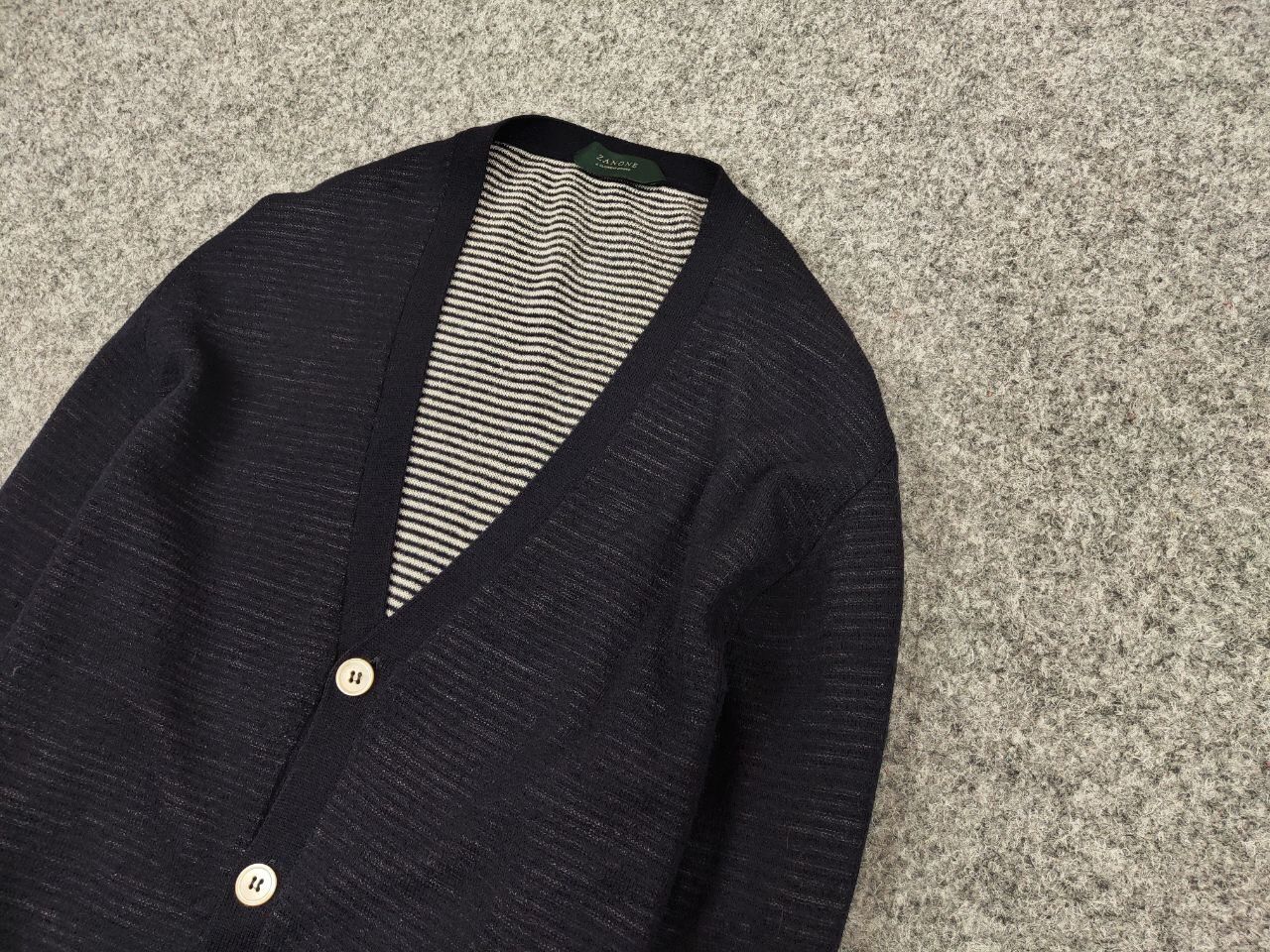 Zanone Zanone Premium Men's Mesh Button Down Blue Cardigan Size US M / EU 48-50 / 2 - 4 Thumbnail