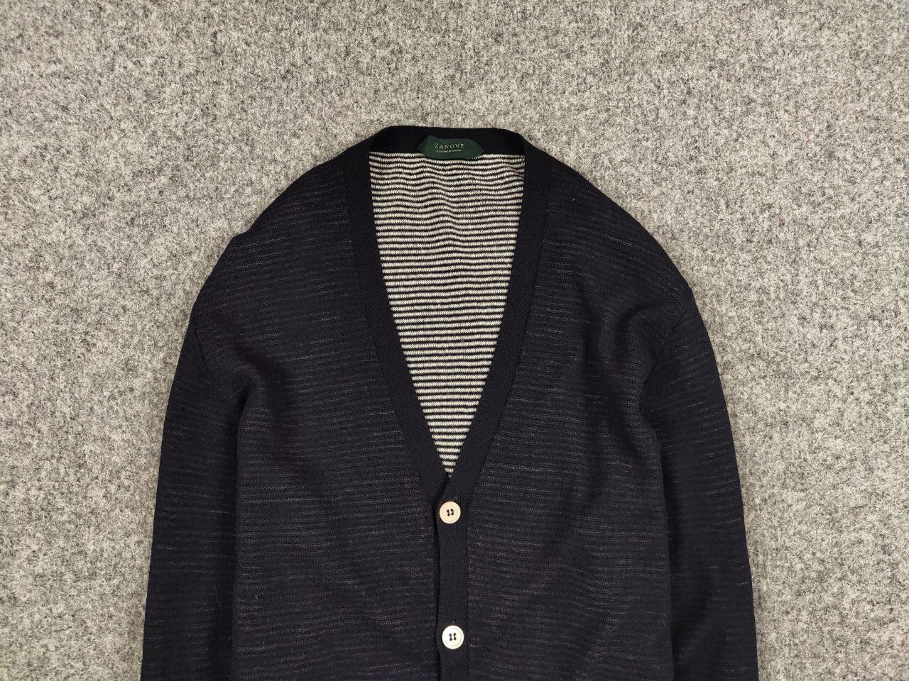 Zanone Zanone Premium Men's Mesh Button Down Blue Cardigan Size US M / EU 48-50 / 2 - 8 Thumbnail