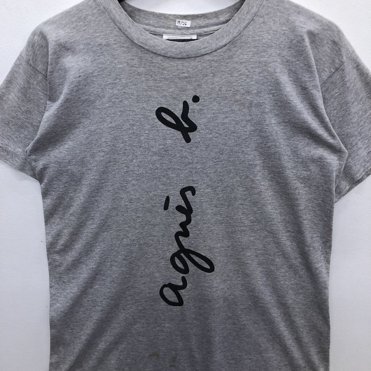 Designer × Vintage × agnes b. Vintage Agnes.B Spellout Designer Tshirt Size US M / EU 48-50 / 2 - 3 Thumbnail