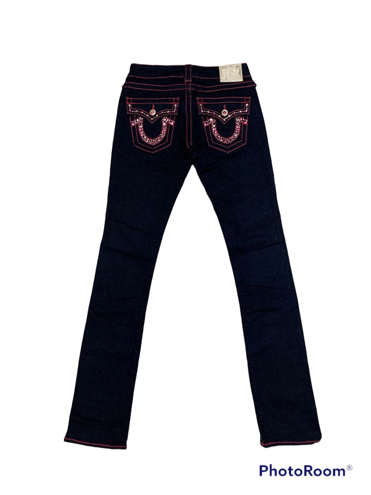 True Religion True religion denim jeans crystal swarovski button super low Size US 26 / EU 42 - 2 Thumbnail