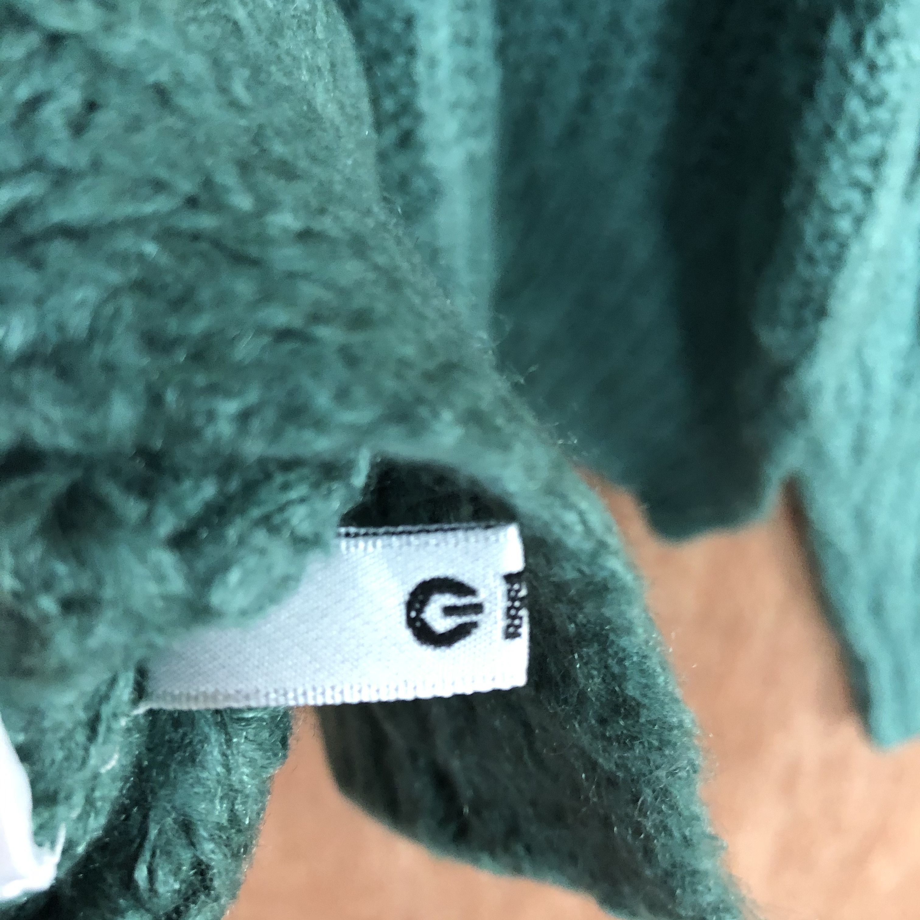 Homespun Knitwear DLL GRL Green Shag Shaggy mohair Knitwear #c450 Size US M / EU 48-50 / 2 - 10 Thumbnail