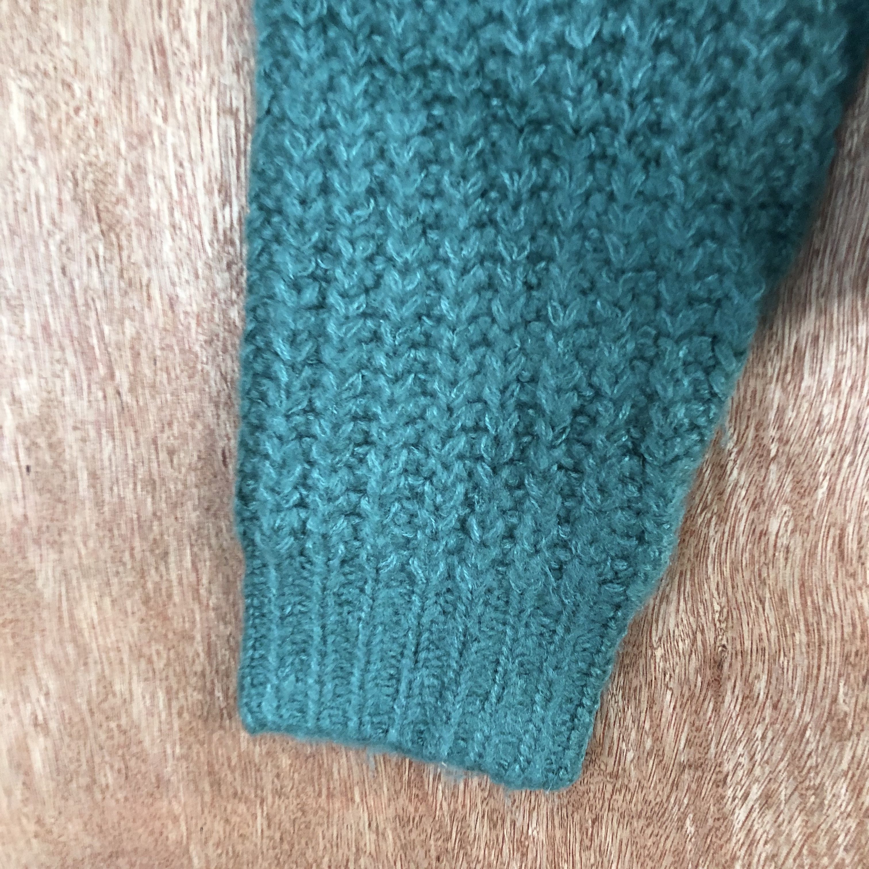 Homespun Knitwear DLL GRL Green Shag Shaggy mohair Knitwear #c450 Size US M / EU 48-50 / 2 - 6 Thumbnail