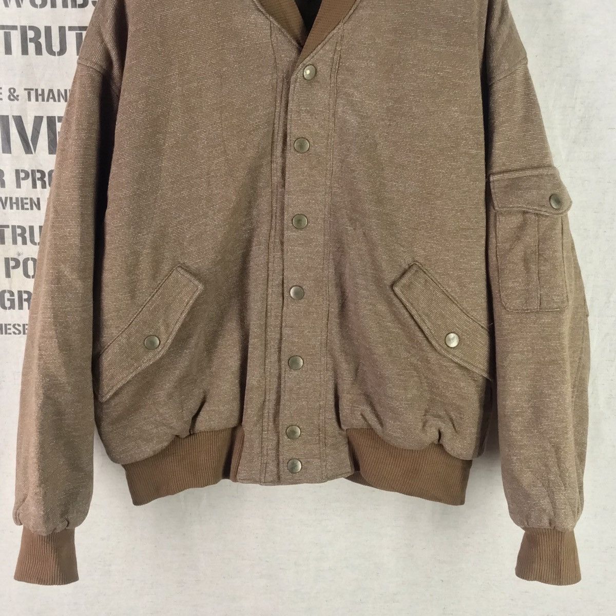 Japanese Brand DIVA SNAP BUTTON BOMBER JACKET Size US M / EU 48-50 / 2 - 4 Thumbnail
