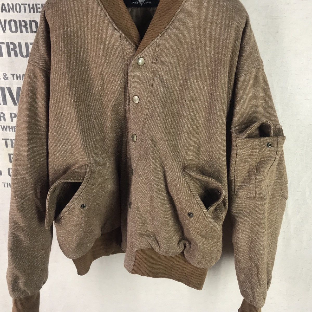 Japanese Brand DIVA SNAP BUTTON BOMBER JACKET Size US M / EU 48-50 / 2 - 7 Thumbnail