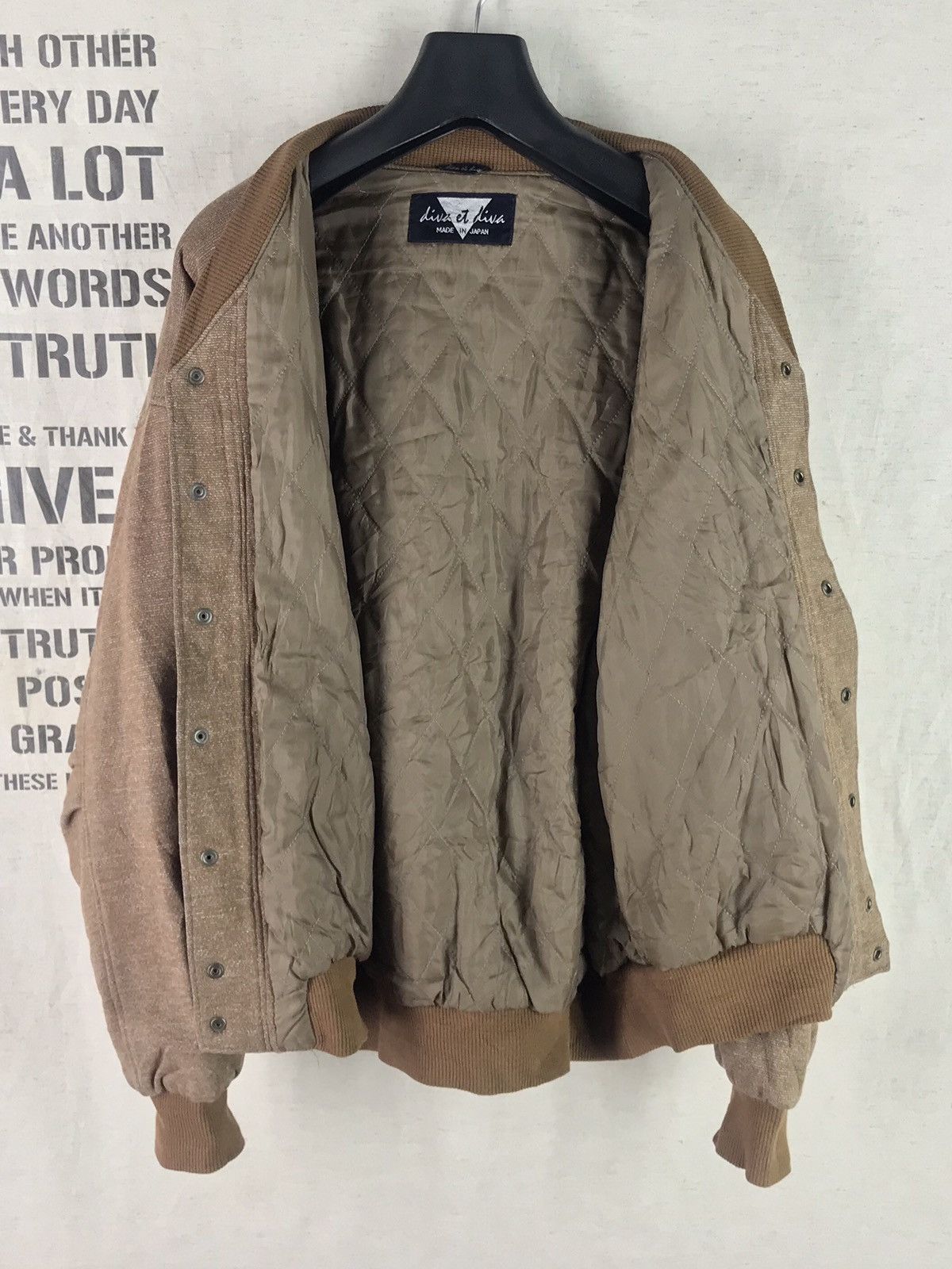 Japanese Brand DIVA SNAP BUTTON BOMBER JACKET Size US M / EU 48-50 / 2 - 8 Thumbnail