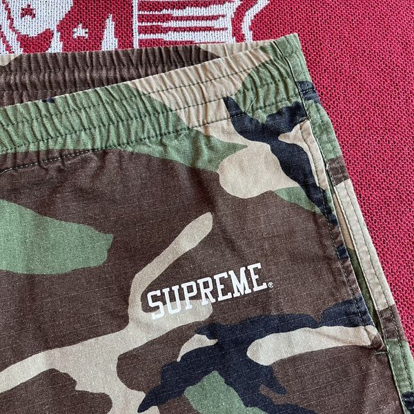 Supreme Used SS14 Supreme Marcus Garvey Short Woodland Camo Size L